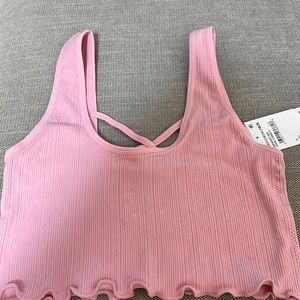 Nordstrom Rack Abound Kennedy ruffled cross back cropped tank